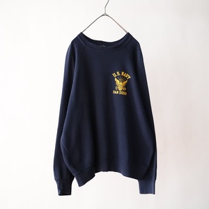 80-90s' "U.S.NAVY" navy color sweat