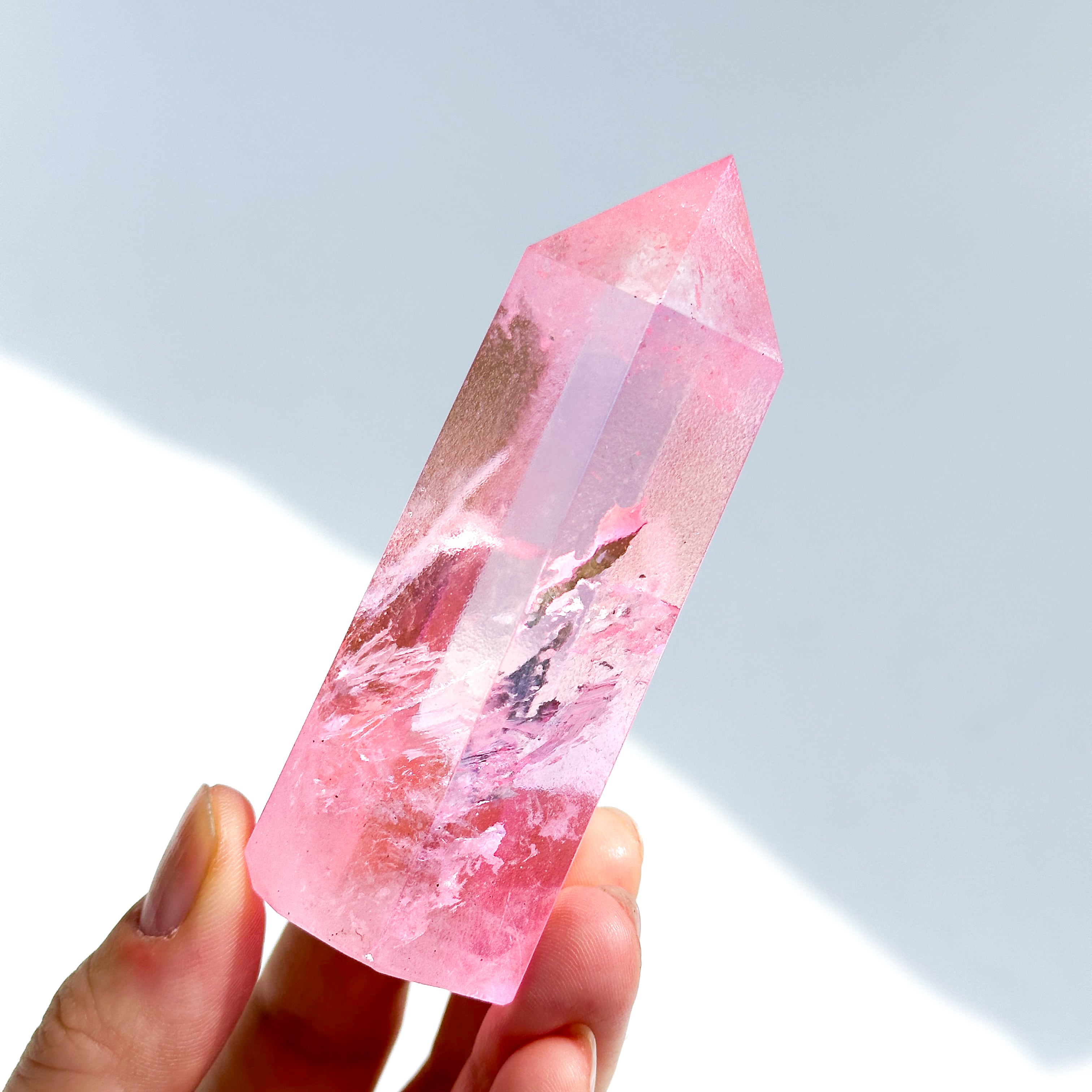 ピンクオーラクォーツ タワー52◇ Pink Aura Quartz ◇天然石・鉱物