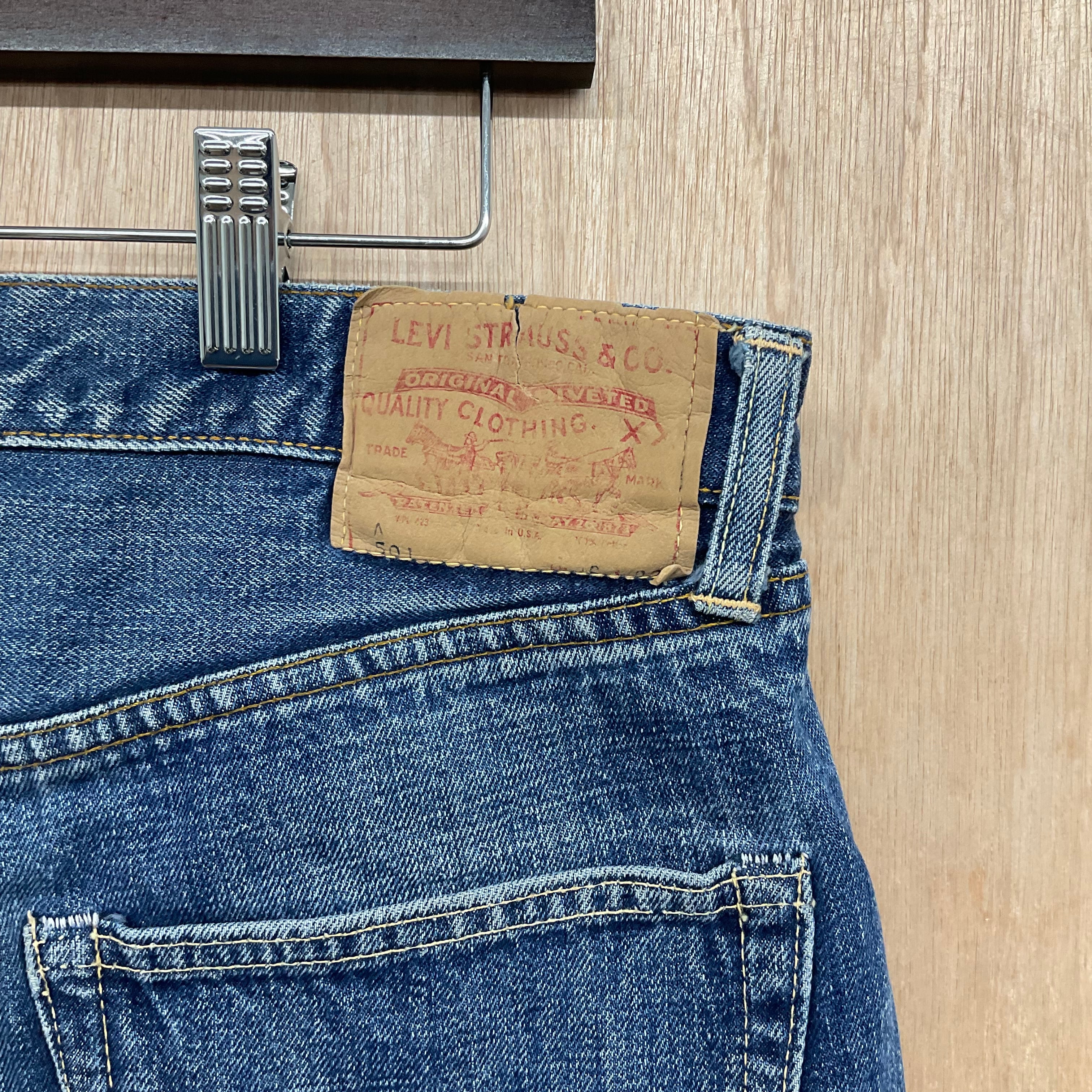 60's LEVI'S リーバイス 501 デニム ビッグE リペアなしLEVIS - デニム