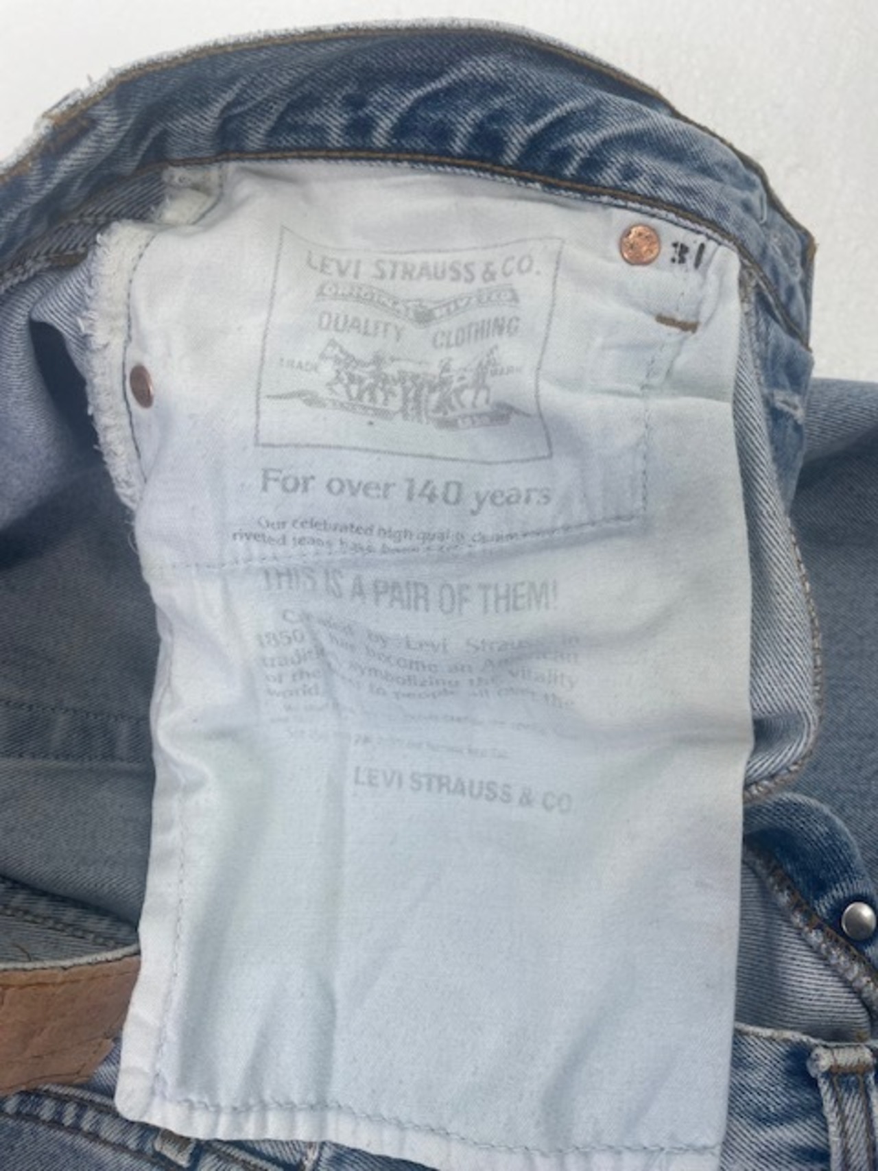 M-287  リーバイス Levis508古着 1995年代ヨーロッパ製 W 77cm(ぐるり） 股下 74cm