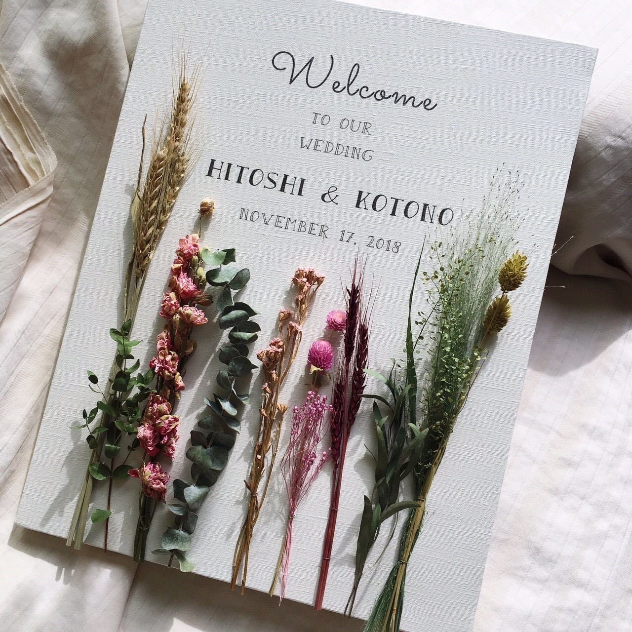 にょろにょろウェルカムボード│ドライフラワー 装花 | DIY store PBW