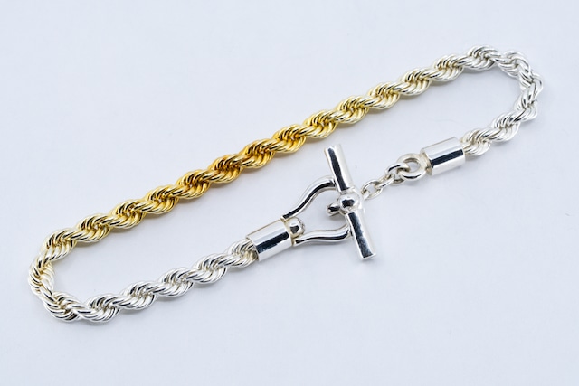 BN-108 orseshoe Rope Chain Bracelet(Large)( 24K Gradient Gold Plated) BN-108 orseshoe Rope Chain Bracelet(Large)( 24K Gradient Gold Plated)