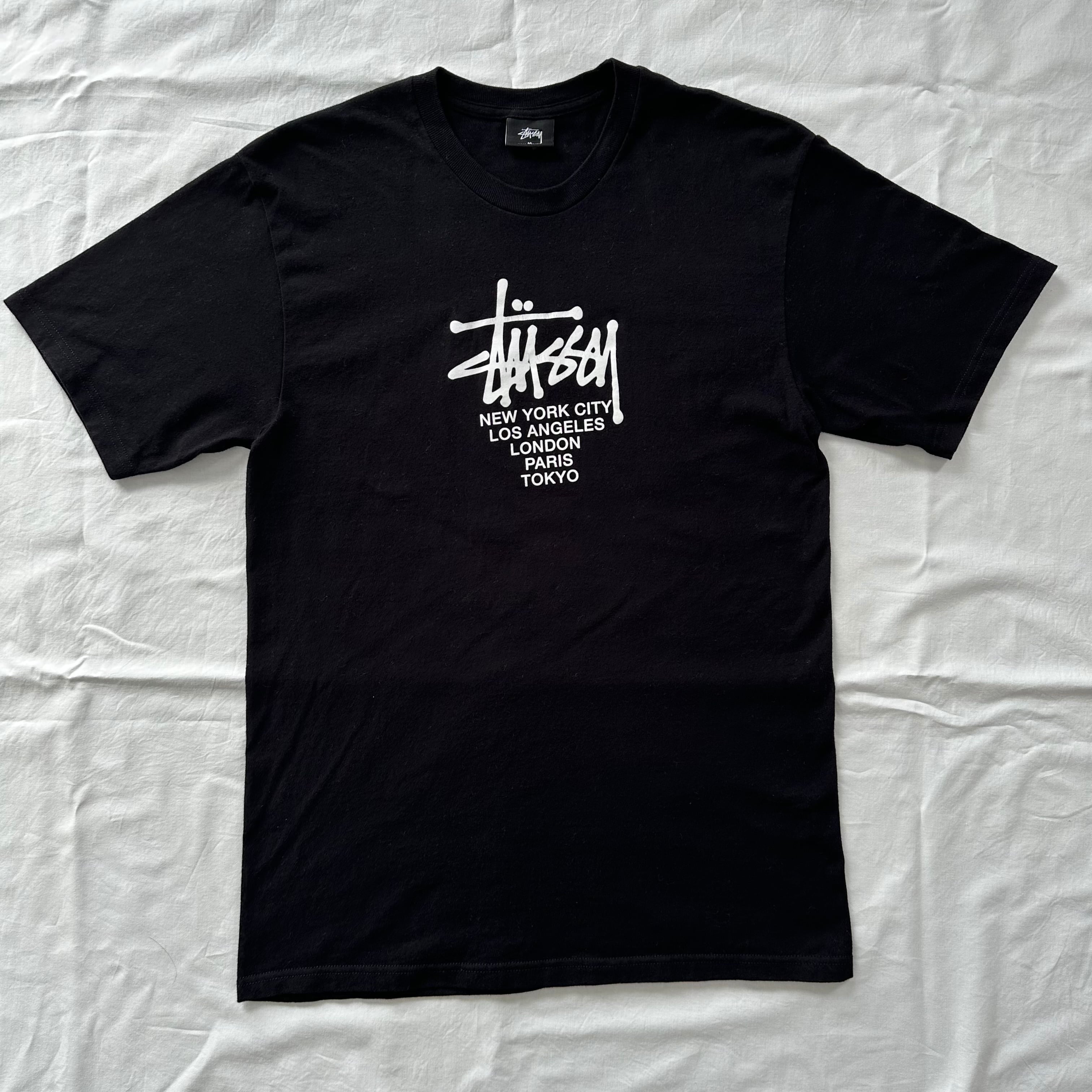 00s STUSSY CHAMPION SENDAI LIMITED TEE.BLACK.L | Lookin'4