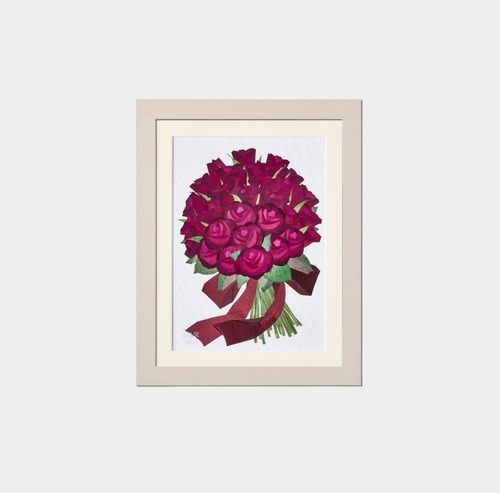 ウッドL ホワイト『受注商品・押し花』【送料無料】