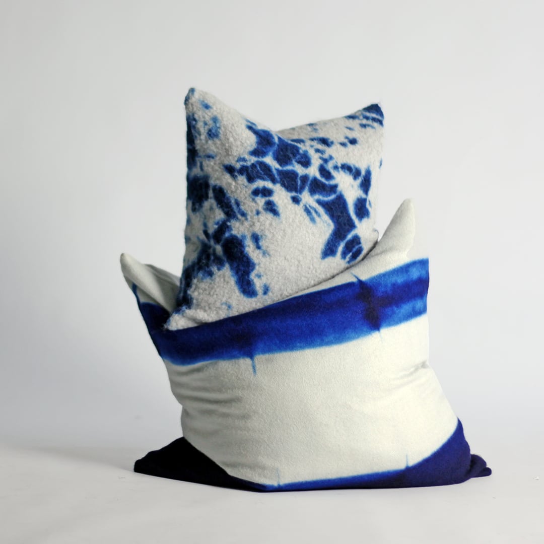 suzusan アルパカ クッションカバー ブラック　グレー suzusan アルパカ クッションカバー ブラックグレー