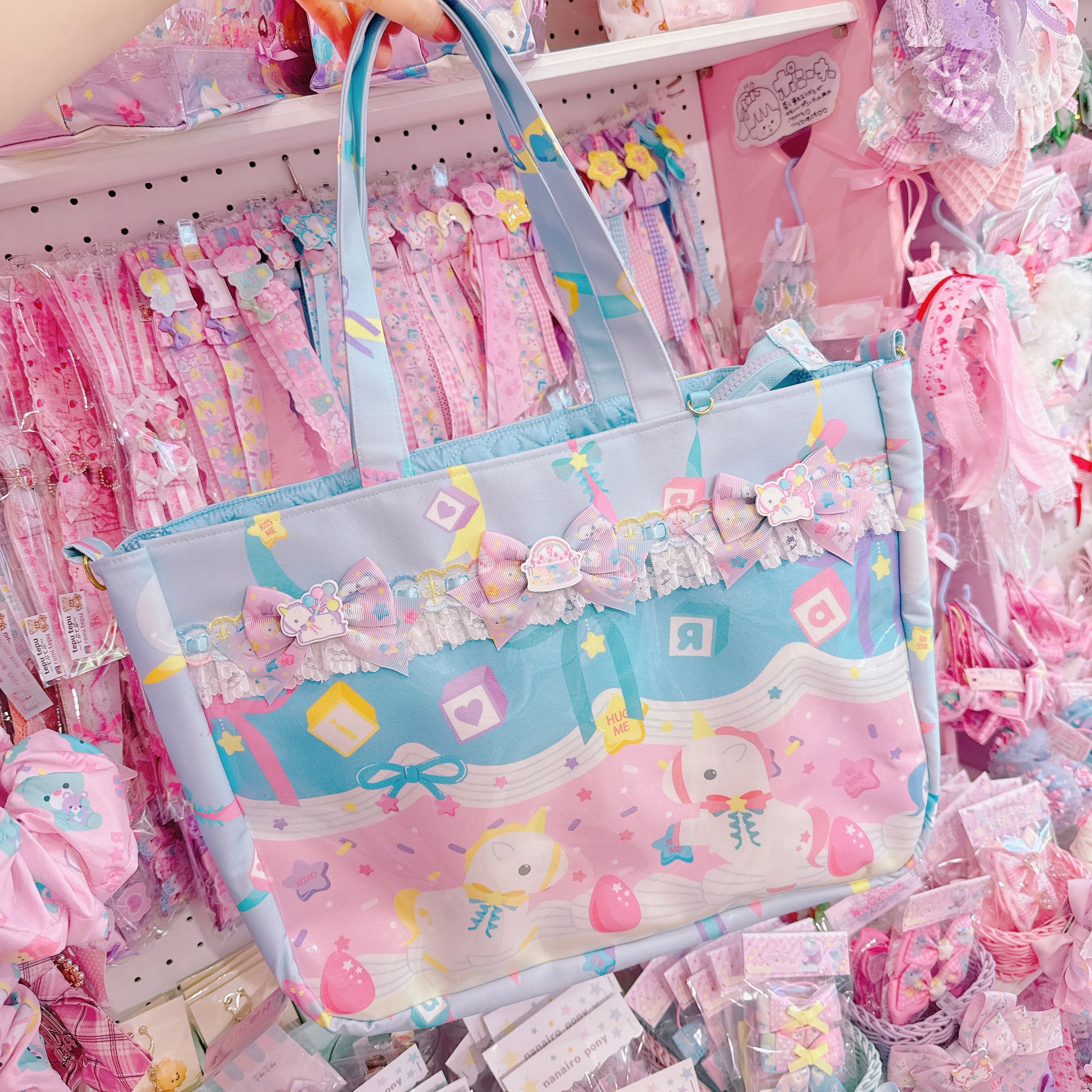 【E7】156-16推し活2wayトートバッグL