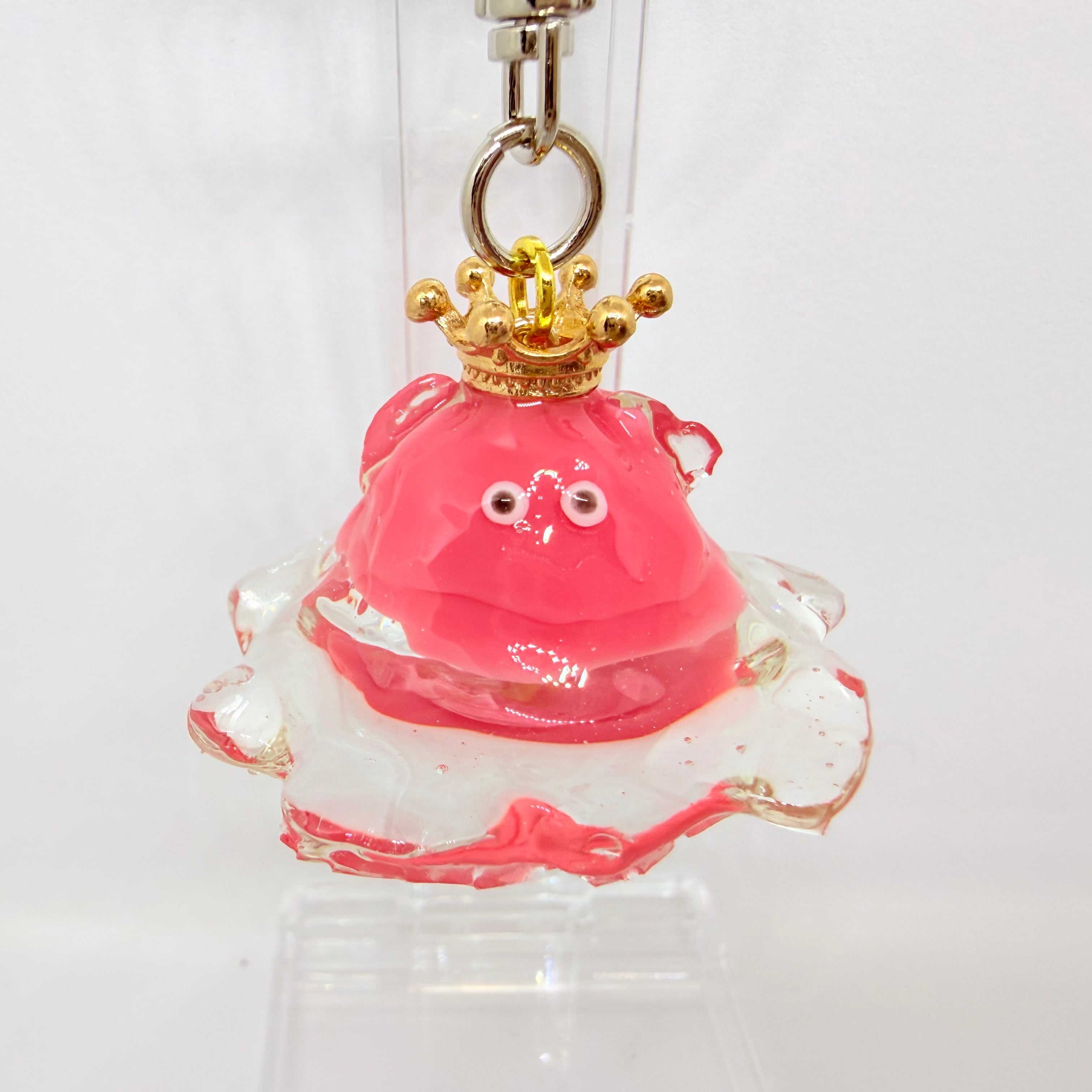 メンダコ型キーホルダー（ユメザメの歯入り・ピンク①） | サメの歯