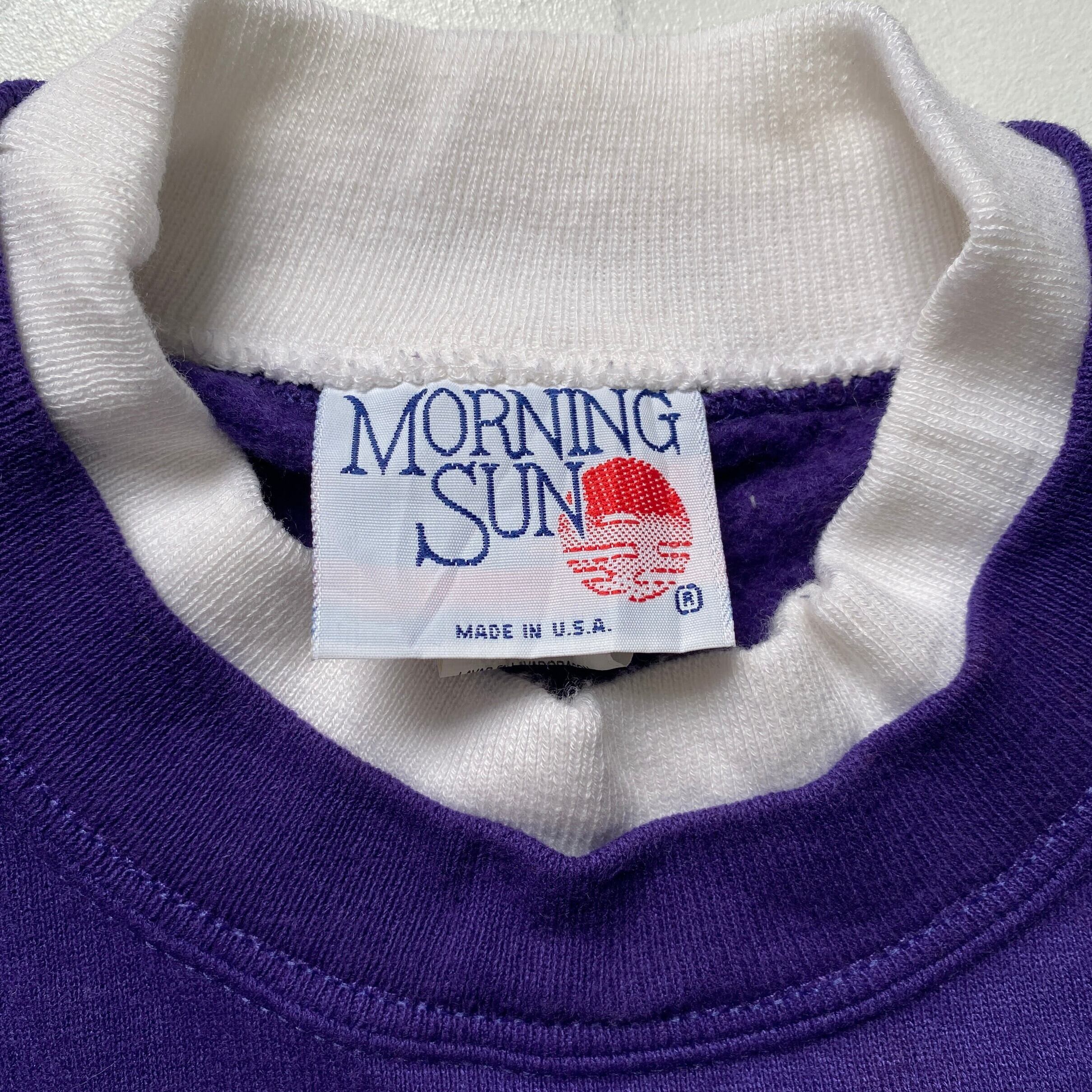 古着 80年代 MORNING SUN 花柄 プリントスウェットシャツ トレーナー USA製 レディースXL相当 ヴィンテージ /eaa544833 80年代 USA製 MORNING SUN モーニングサン 花柄 プリント レイヤード