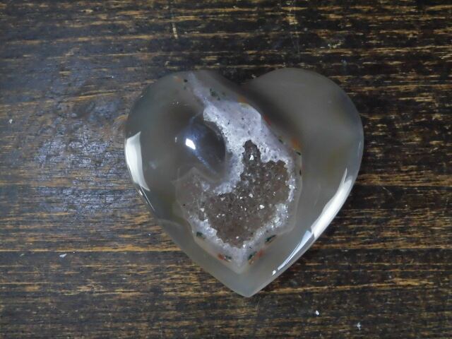 【瑪瑙カービング】　ハート瑪瑙　no.2