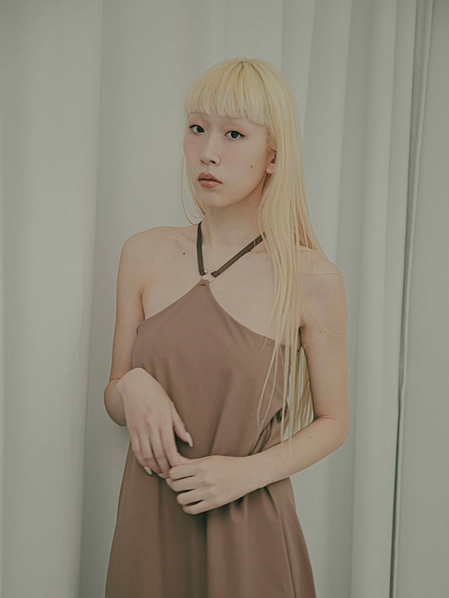 Halter Neck Onepiece / LATTE