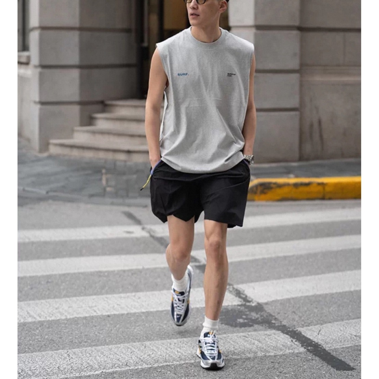 Surf logo sleeveless muscle tee 1465 - 14