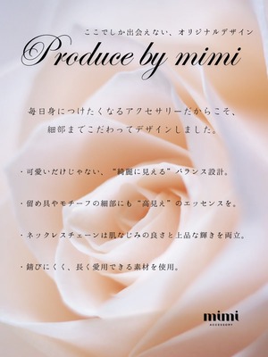 〈near jewelry collection〉simple stone necklace