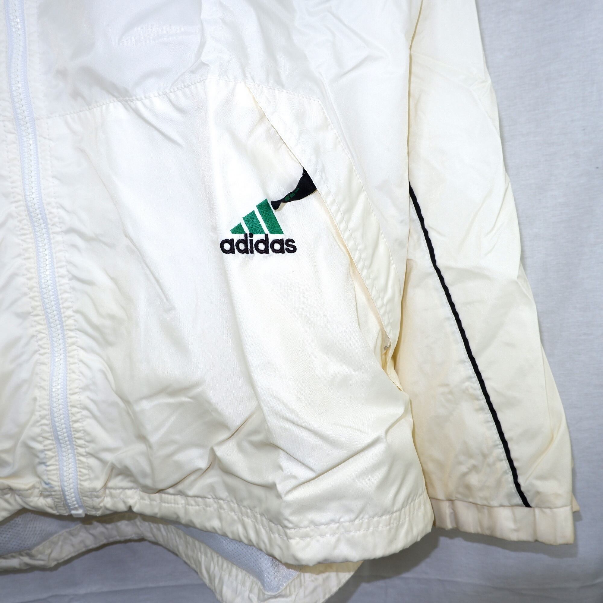 M] adidas 3 Stripes Nylon Jacket | アディダス ナイロンジャケット | きれいめや90sのメンズ古着専門店jo-Ro