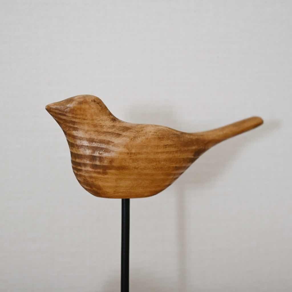 NEIN MARKE 小鳥のオブジェ《 S 》｜木の飾り スタンド