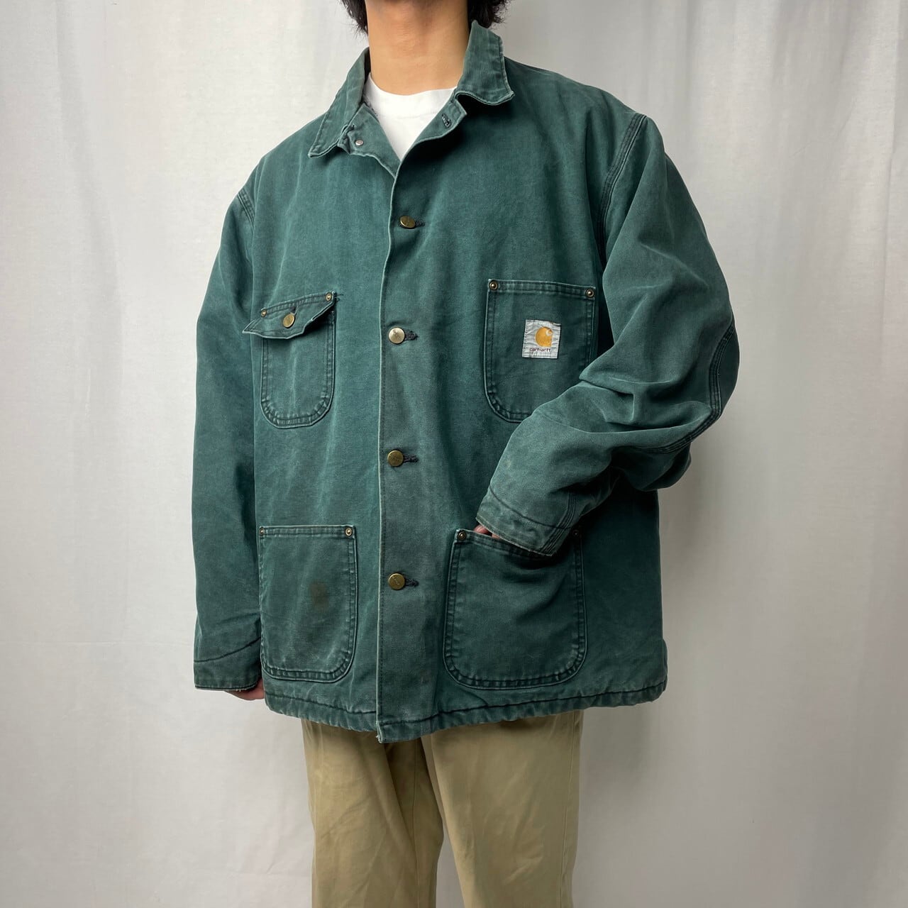 80年代 USA製 Carhartt カーハート ダック地 ミシガンチョアコート