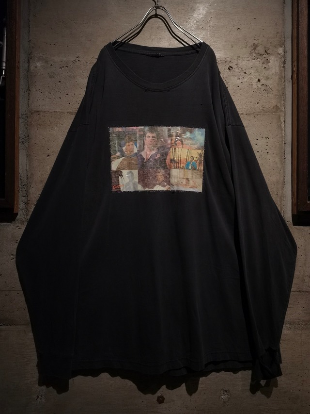 【Caka】"Scarface" Print Design Vintage Loose Long Sleeve T-Shirts