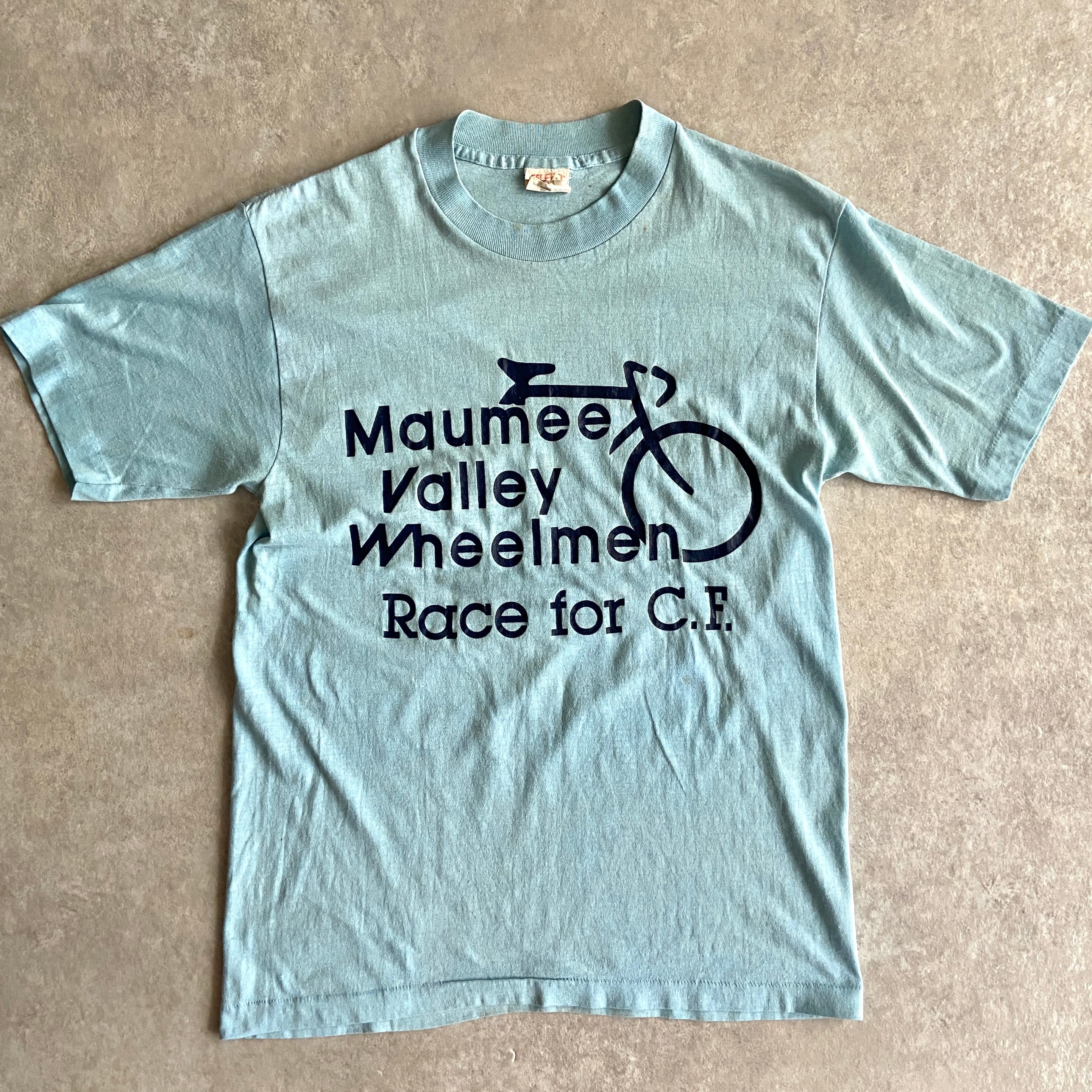 1980s SELEE-T Bicycle Tee M Made in USA H347