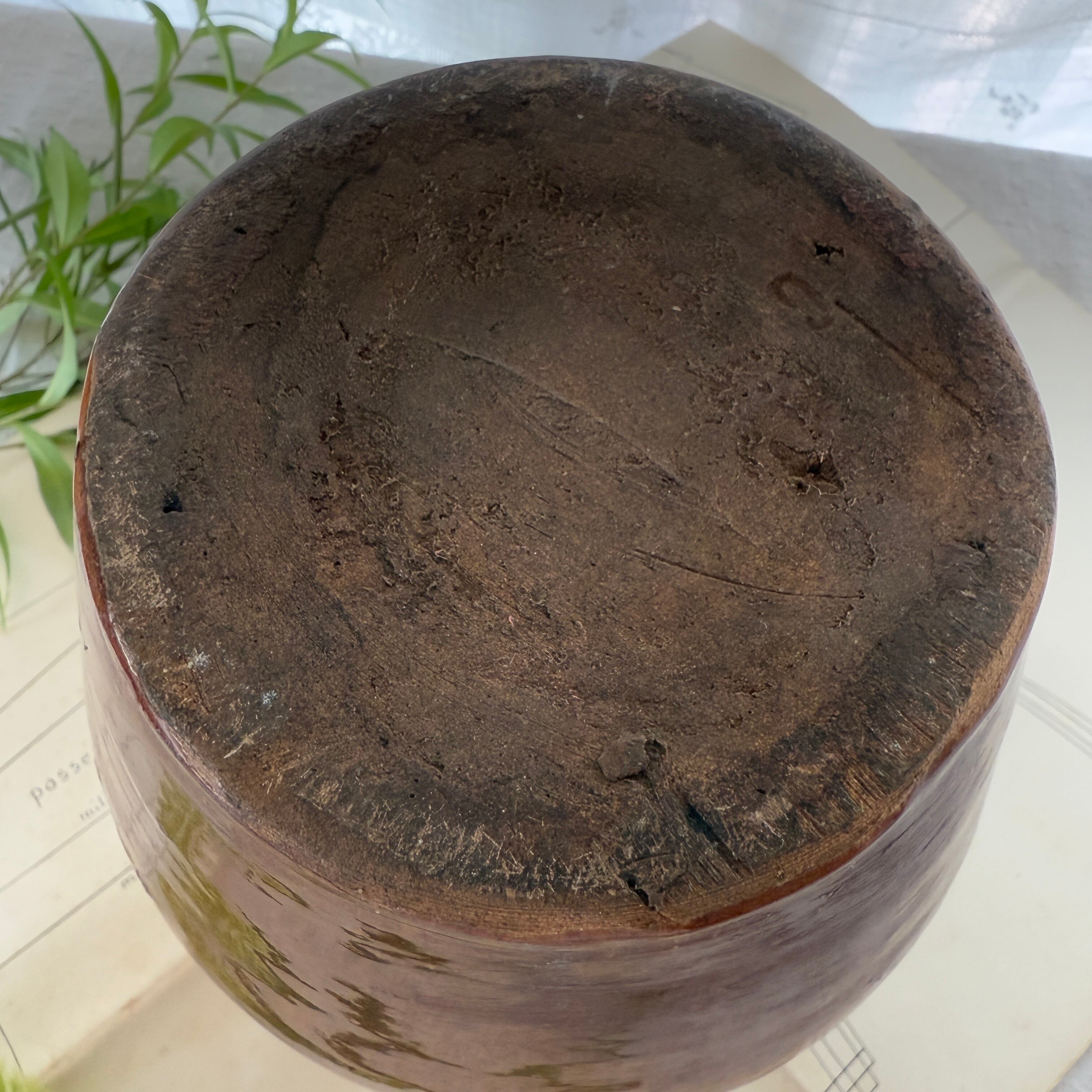 19th Century Provancal Terracotta Water Jug-Large Glazed
