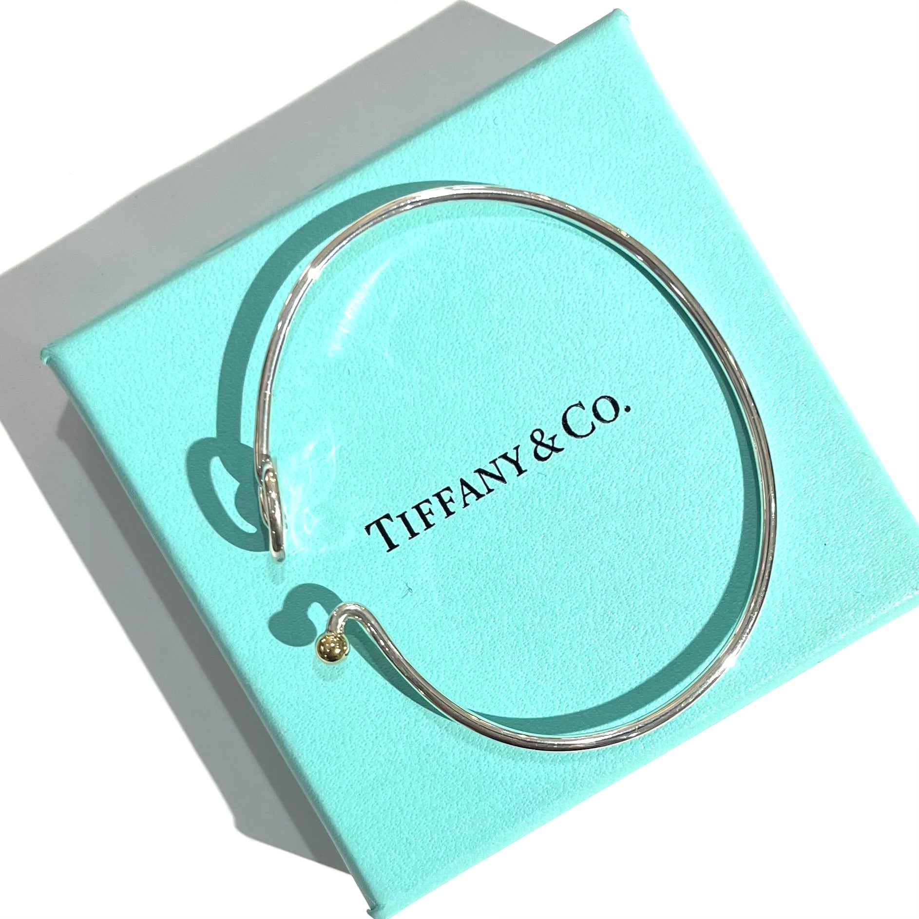 TIFFANY&CO. 】K18.silver925 ラブノットブレスレット ティファニー