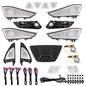 BMW　G05 G07 X5 X7 　64色ハイピッチルミナススピーカー用アンビエントライト　発光カバープレート  -RA-1528