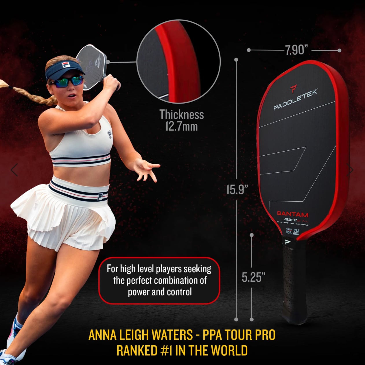 ピックルボールパドル Paddletek Bantam TKO-C オーロラ