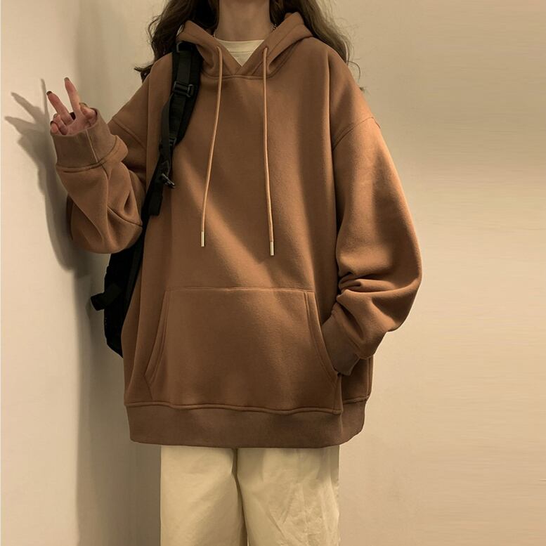 NINETY フード付きパーカー ブラウン