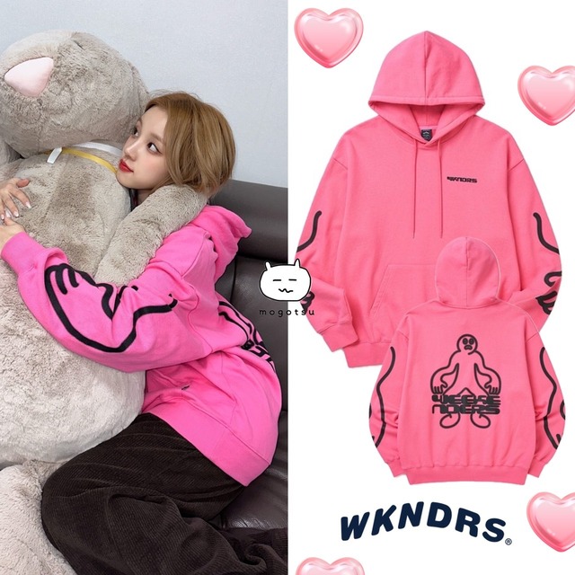 ★(G)I-DLE ウギ 着用！！【WKNDRS】WAVY MAN HOODIE - 3COLOR
