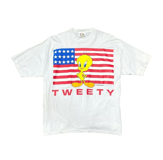 LOONEY TUNES 1995 TWEETY AMERICAN FLAG TEE 4XL 5424