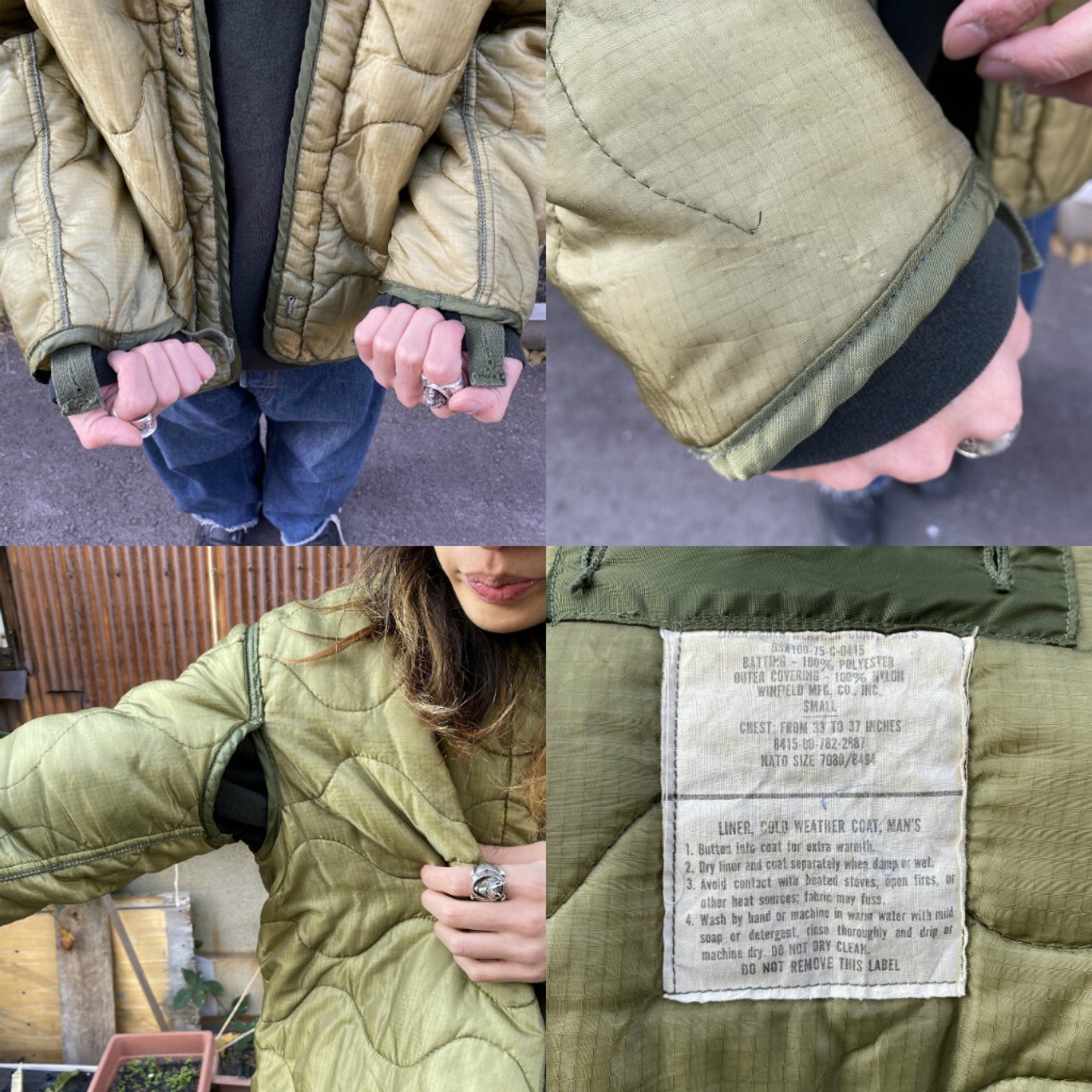 70年代 ビンテージ U.S.ARMY 米軍実品 M-65 ミリタリー ライナー 