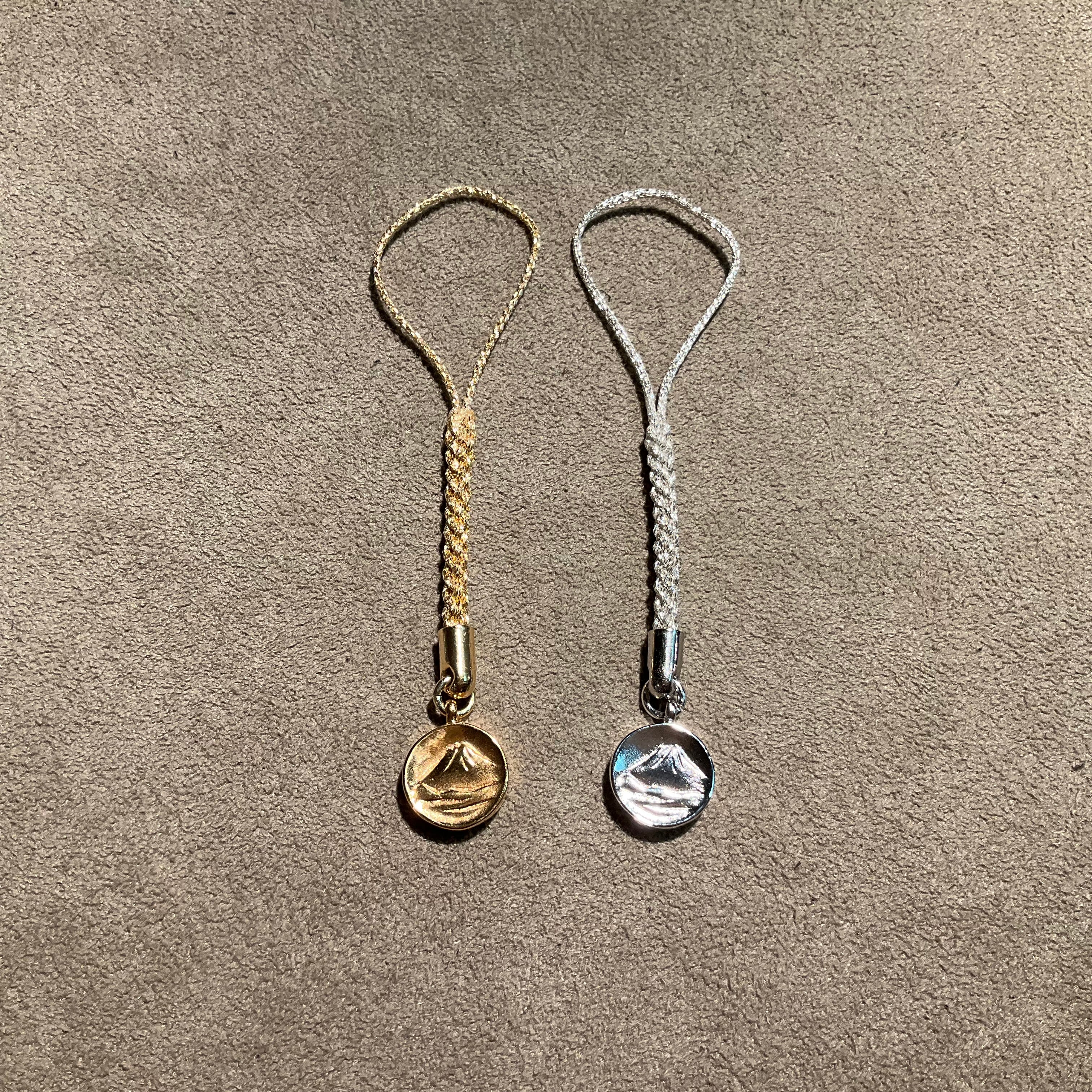 富士山 Small Round Key holder Chain strap SilverJewelry 世界遺産