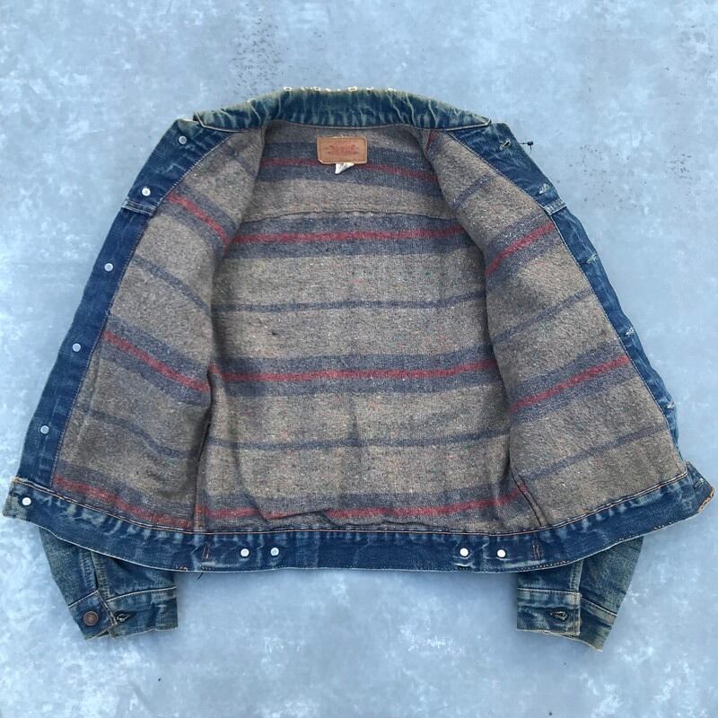 Levi’s 70505 0317 デニムジャケット38 裏地ブランケット 9bab5e640fea61ff69ddaf36efc9a7