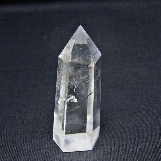 水晶 六角柱 ポイント 置物 一点物 142-11159