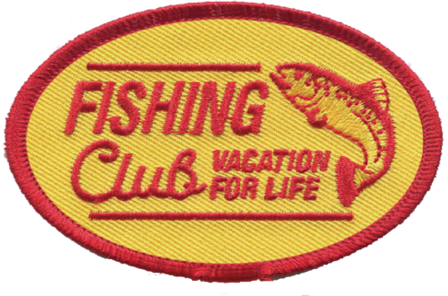 送料無料　VFL PATCHES  アイロンパッチ　アメリカンワッペン VFL FRESH WATER CLUB(FISHING)