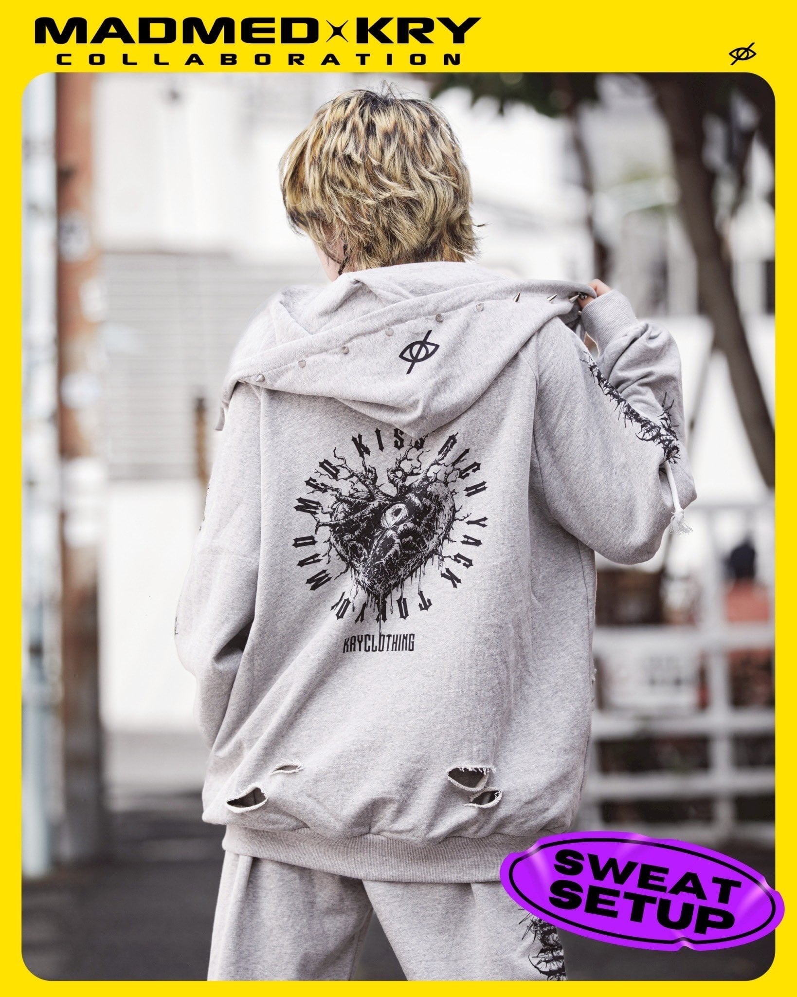 MADMED × KRYコラボSETUP グレー | MAD'S iNKオフィシャルオンラインストア