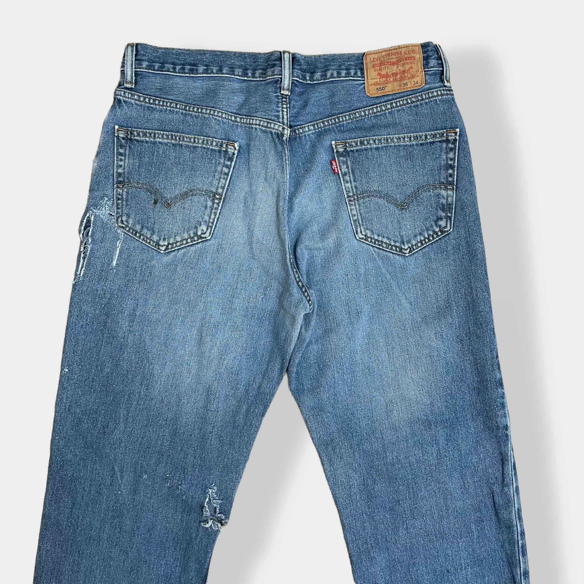 LEVI'S】550 ジーンズ デニム ジーパン ワイドテーパード ジッパー