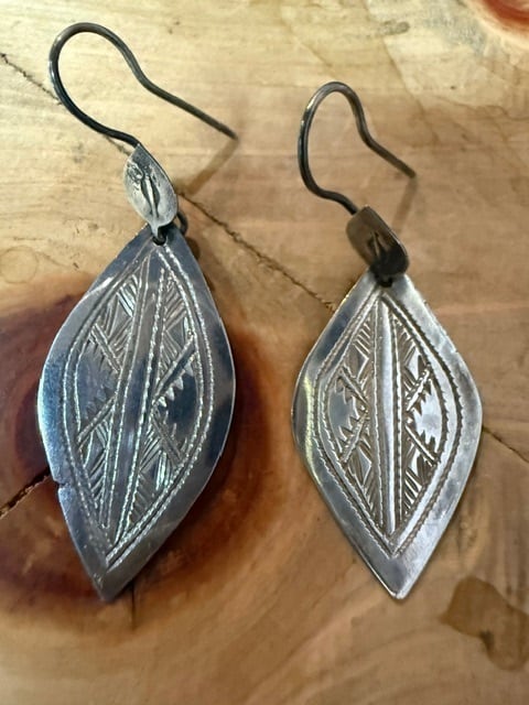 インディアンジュエリー リーフ シルバー ピアス D10319 | POST-ANTIQUE