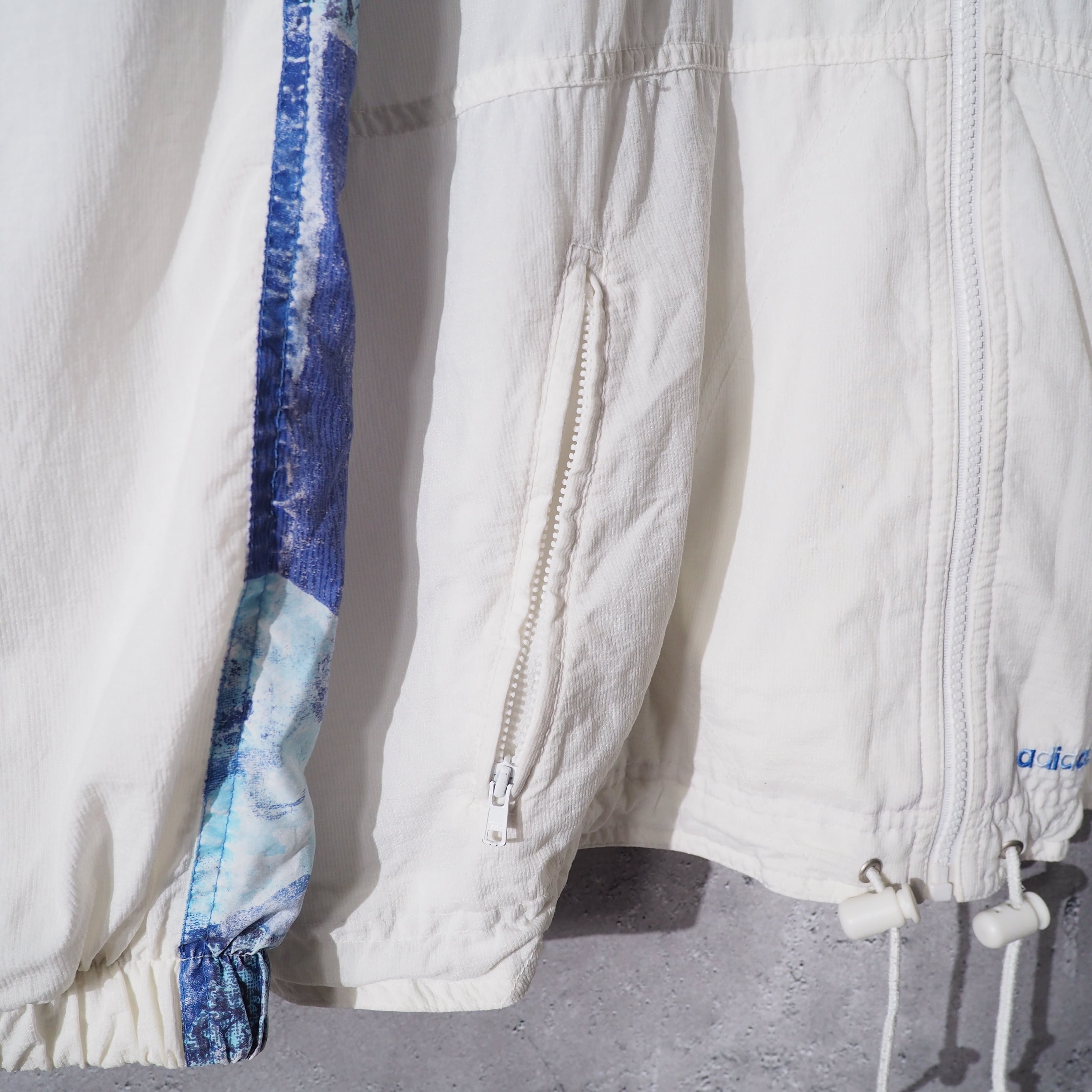 1980s " Old adidas " Cold Flower Art Printed Vintage Loose Track Jacket