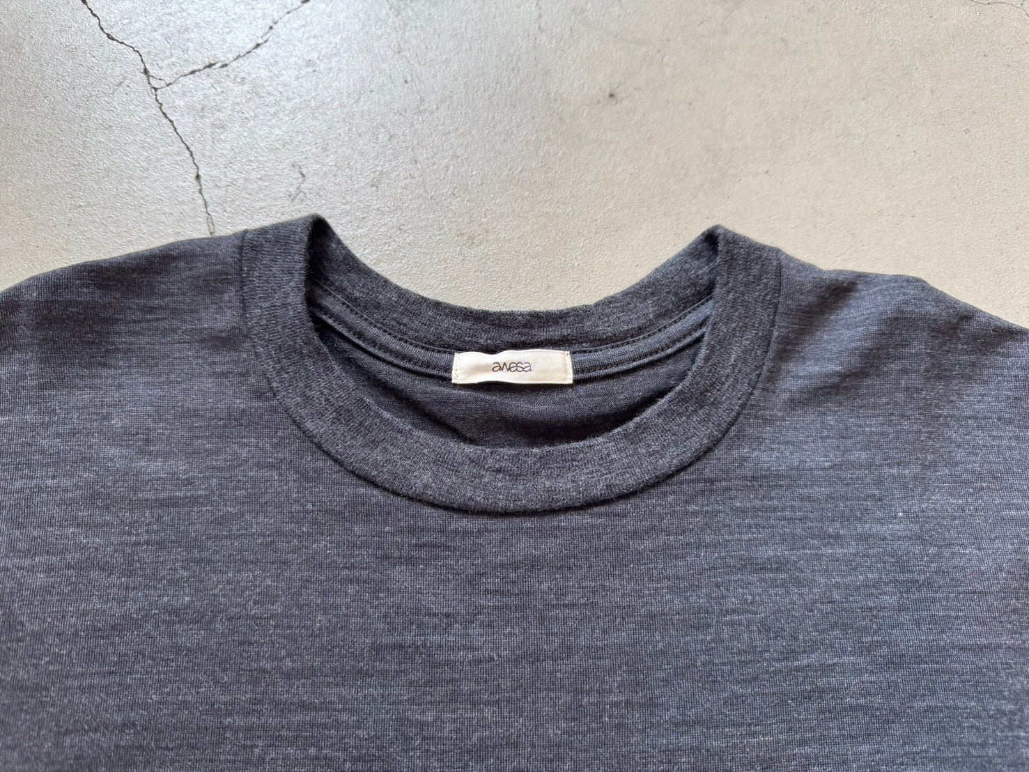 awasa super 100's ウールTシャツ | brownriver