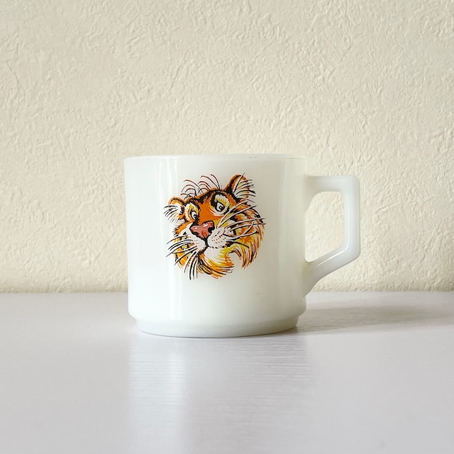 Fire King 50〜60s ESSO Tiger Mug Cup H125