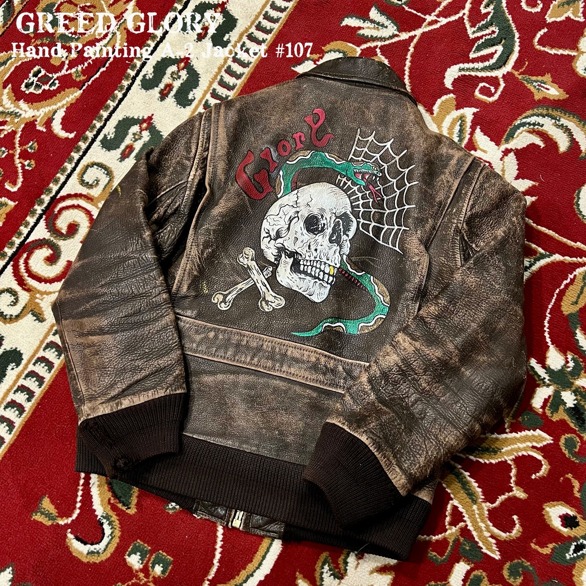 GREED GLORY "Hand Painting" A-2 Jkt #107 | GREED GLORY