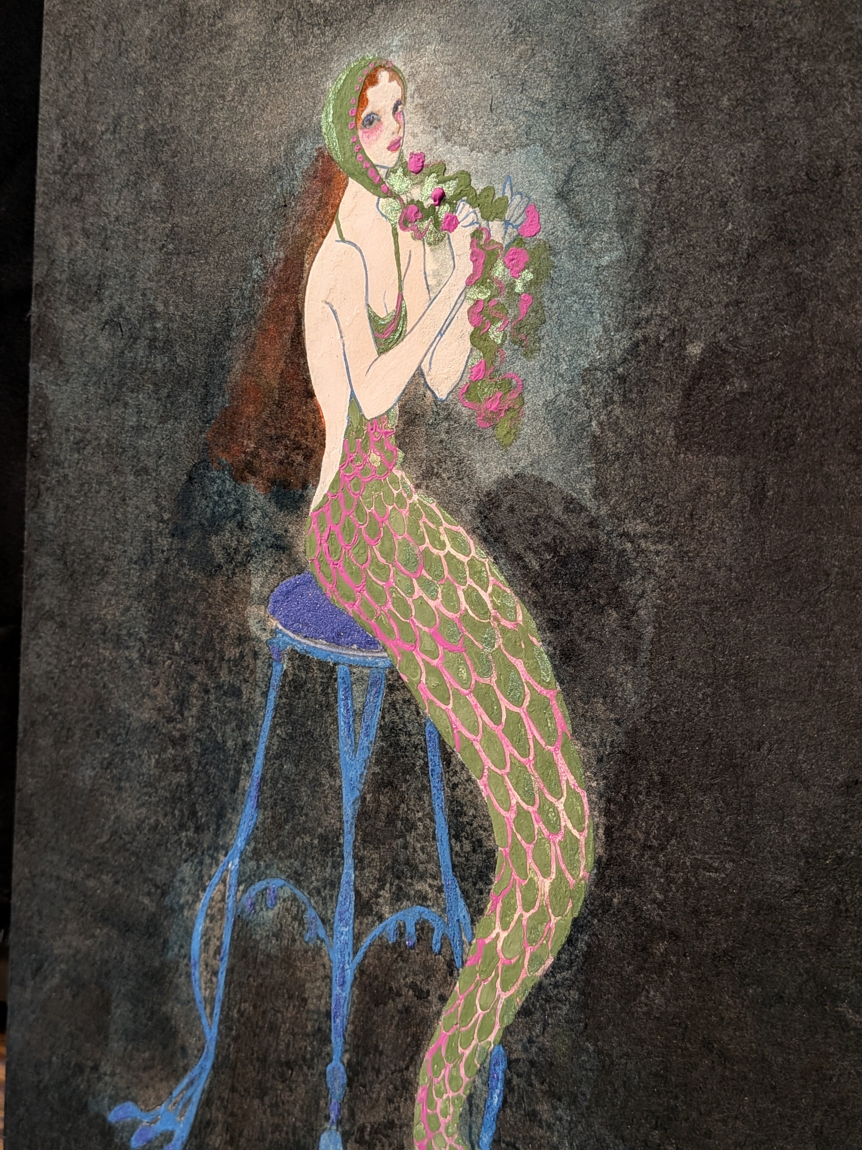 日本画原画】人魚ポートレヰト | suda koichi shop