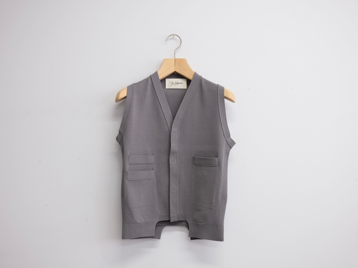 JUN MIKAMI ハイツイストヤーンベスト | Lapel online store