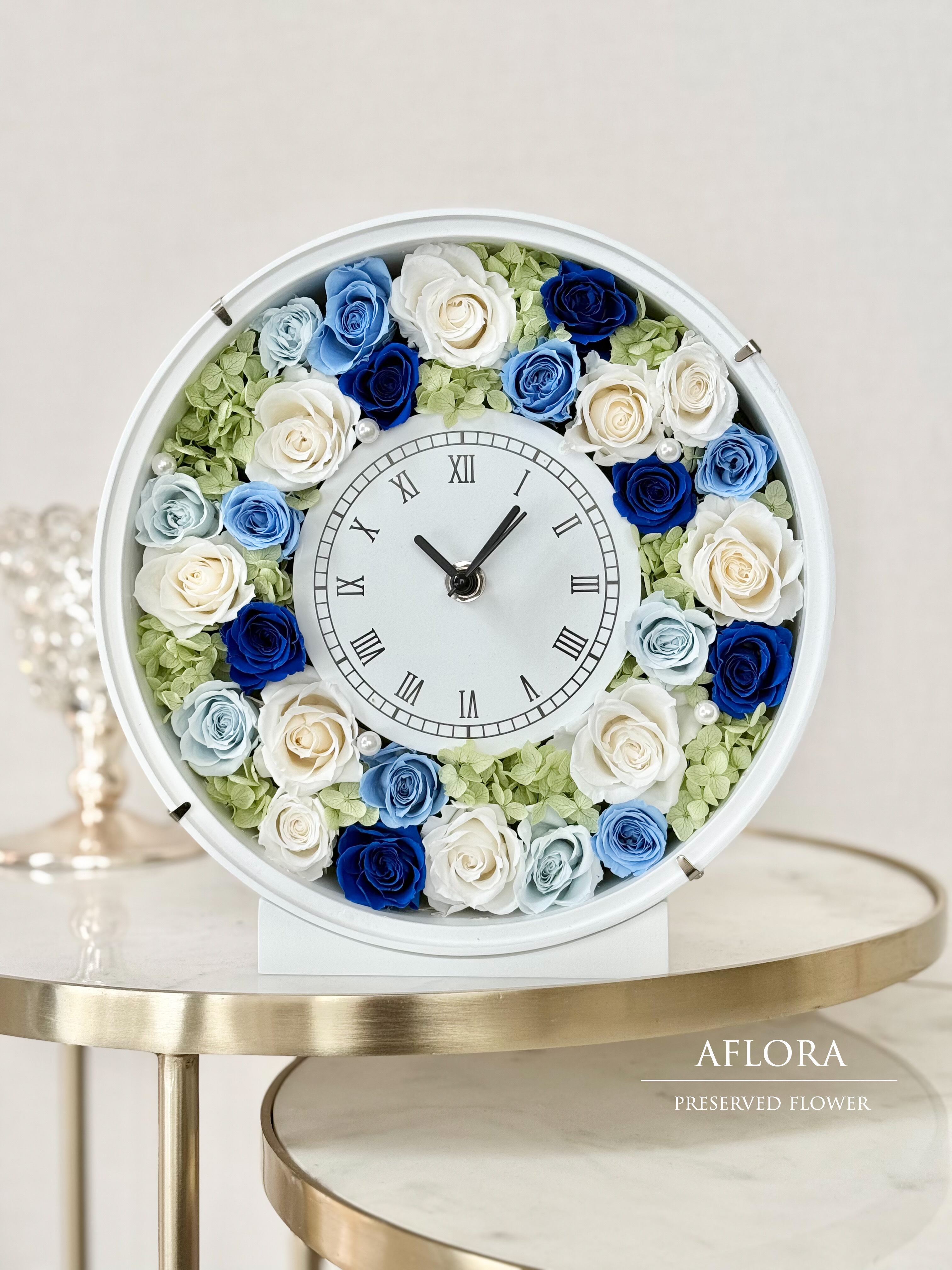 花時計 プリザーブドフラワー ブルーミックス