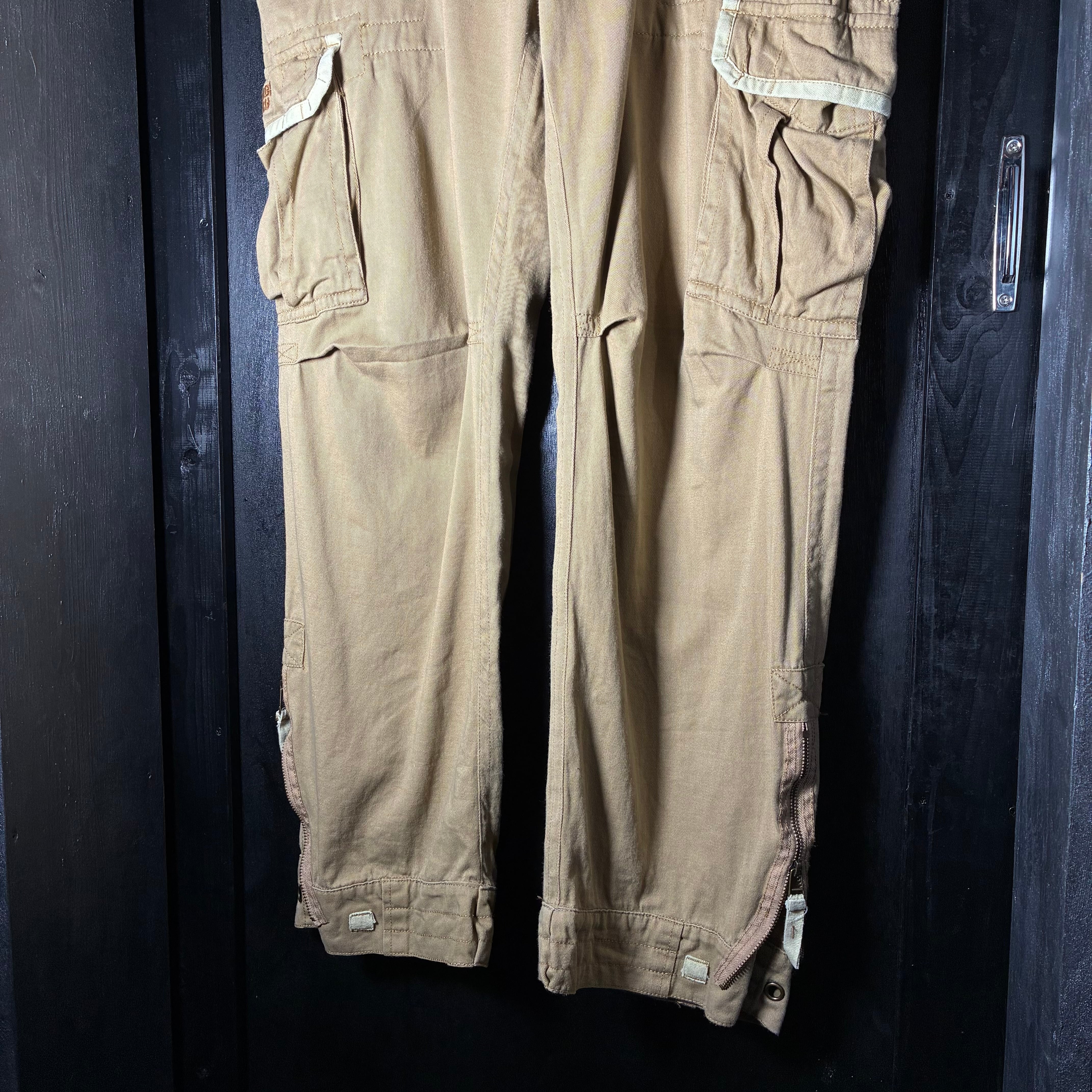 ABERCROMBIE&FITCH カーゴパンツ ベージュ アバクロ ギミックカーゴ
