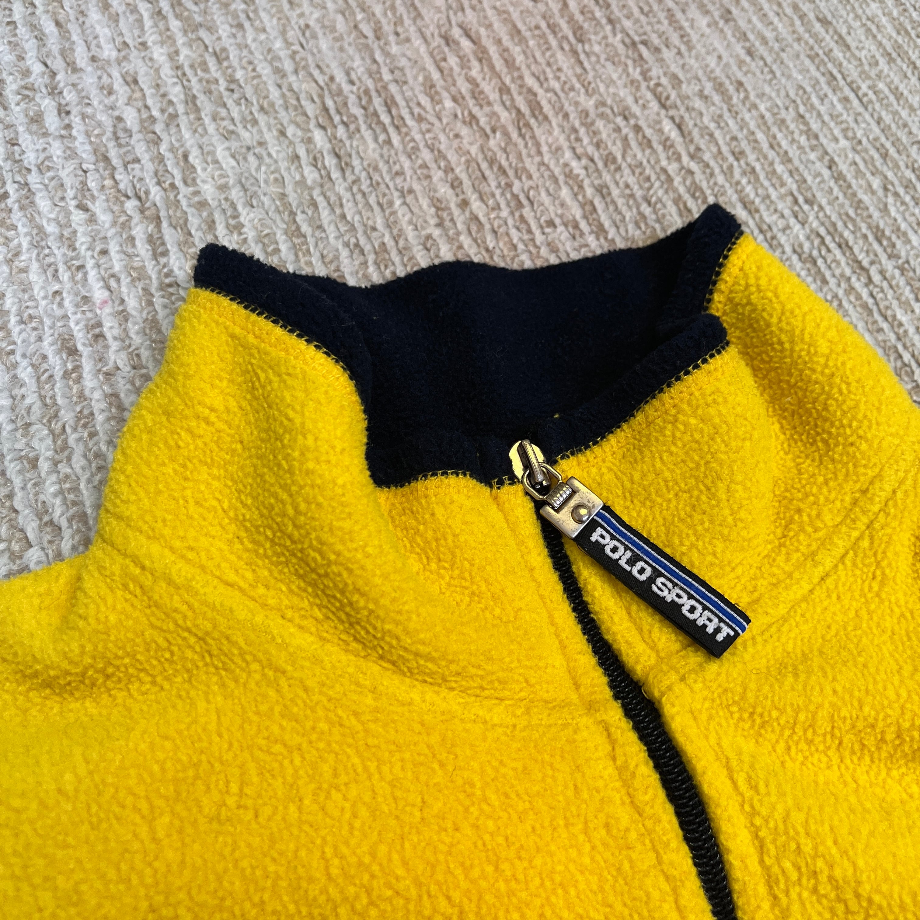 POLO SPORT FLEECE JACKET YELLOW 1990'S OLD | safarionline