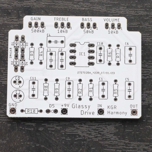 （基板のみ）トランスペアレント系 オーバードライブ "Glassy Drive"