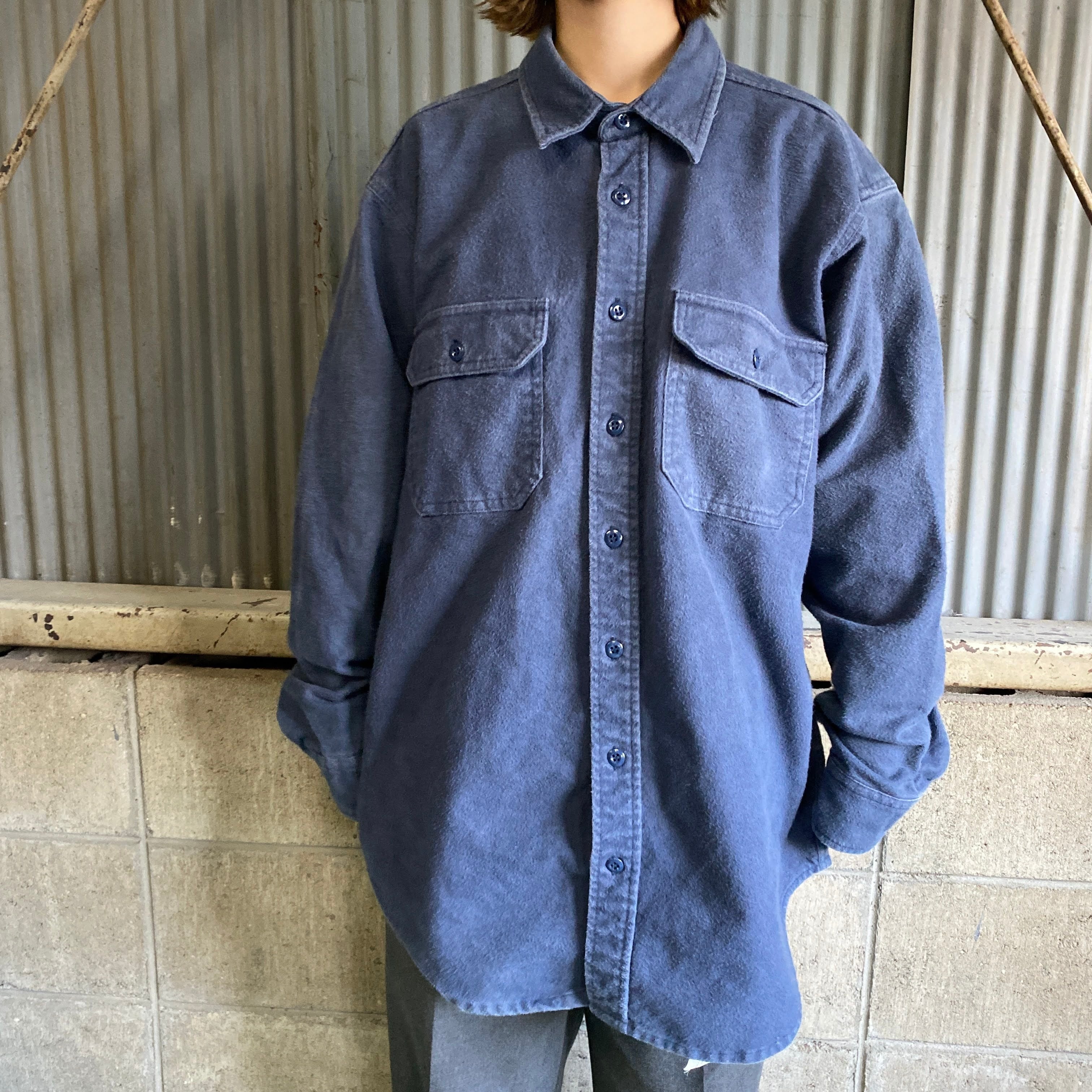 90s WOOLRICH ウール 長袖シャツ Lサイズ相当 チェック