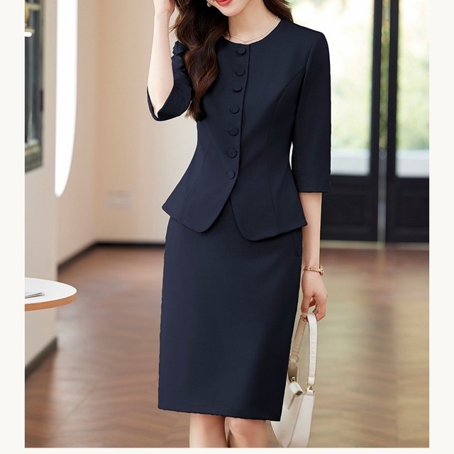 七分袖フォーマルスーツ２点セット　◆2col　YH9440