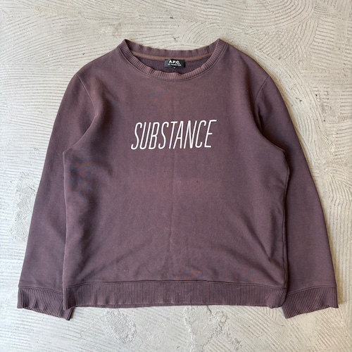 A.P.C. / SUBSTANCE sweat shirt A.P.C. / SUBSTANCE sweat shirt