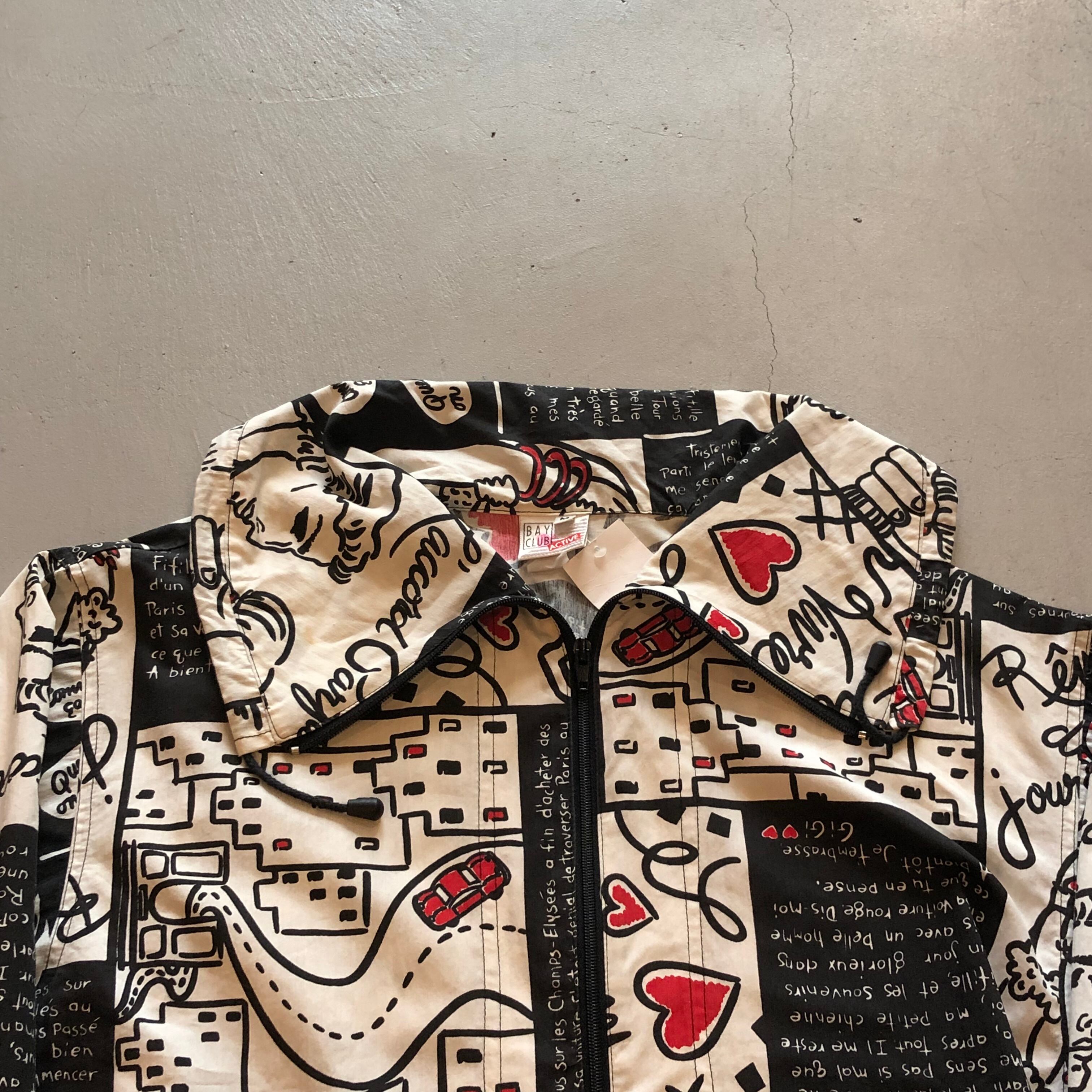 80s〜BAY CLUB ACTIVE all over art design jacket | What
